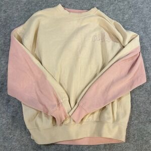 Reflex California Est 1988 Colorblock Crewneck Sweatshirt‎ Pink Cream Size S